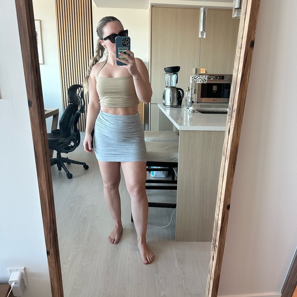 Tan Halter Top